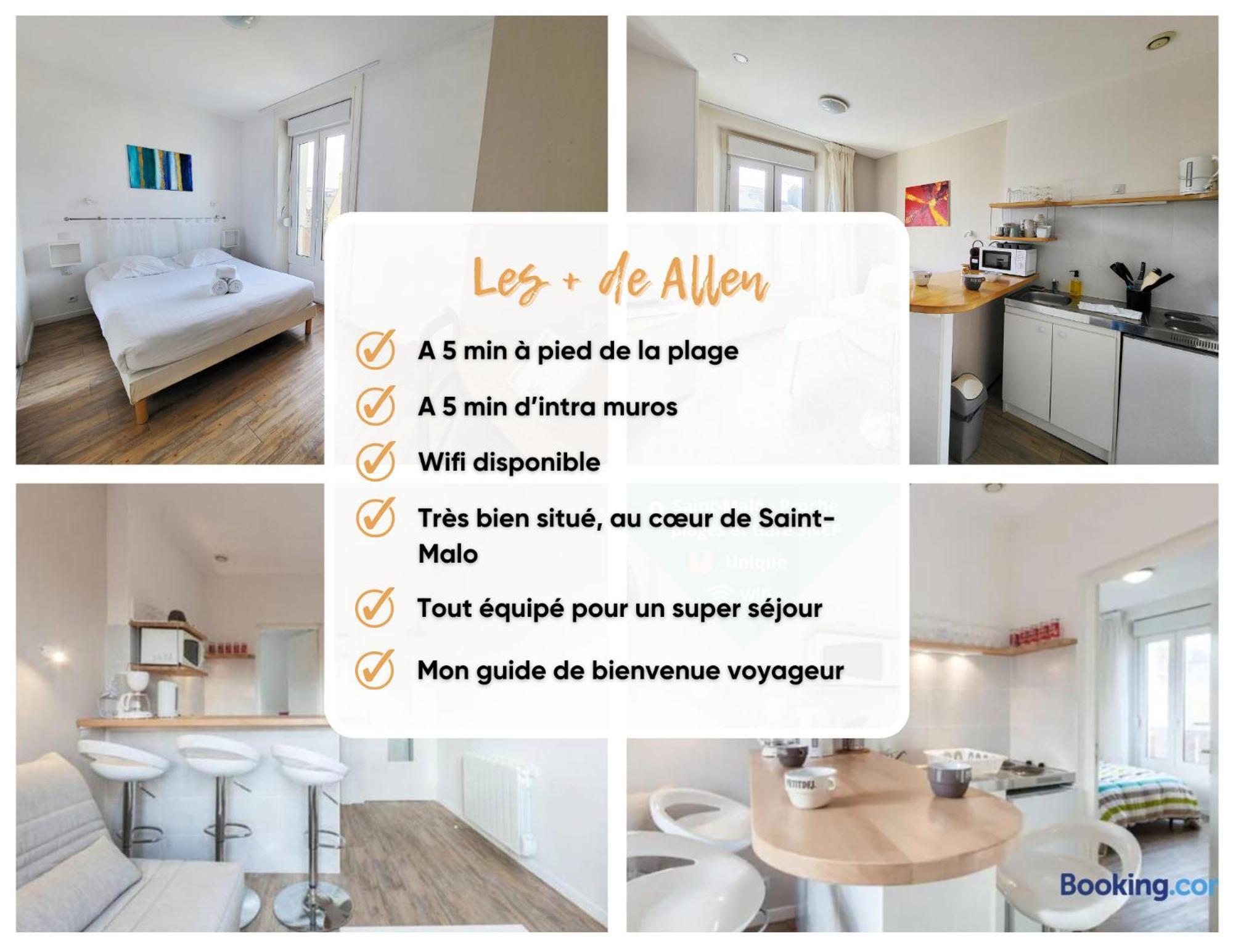 Allen - 2Min De La Plage Du Sillon Et Intra Saint-Malo Exteriör bild